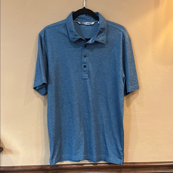 TRAVIS MATHEW Blue Polo Shirt Classic Fit - Picture 1 of 3